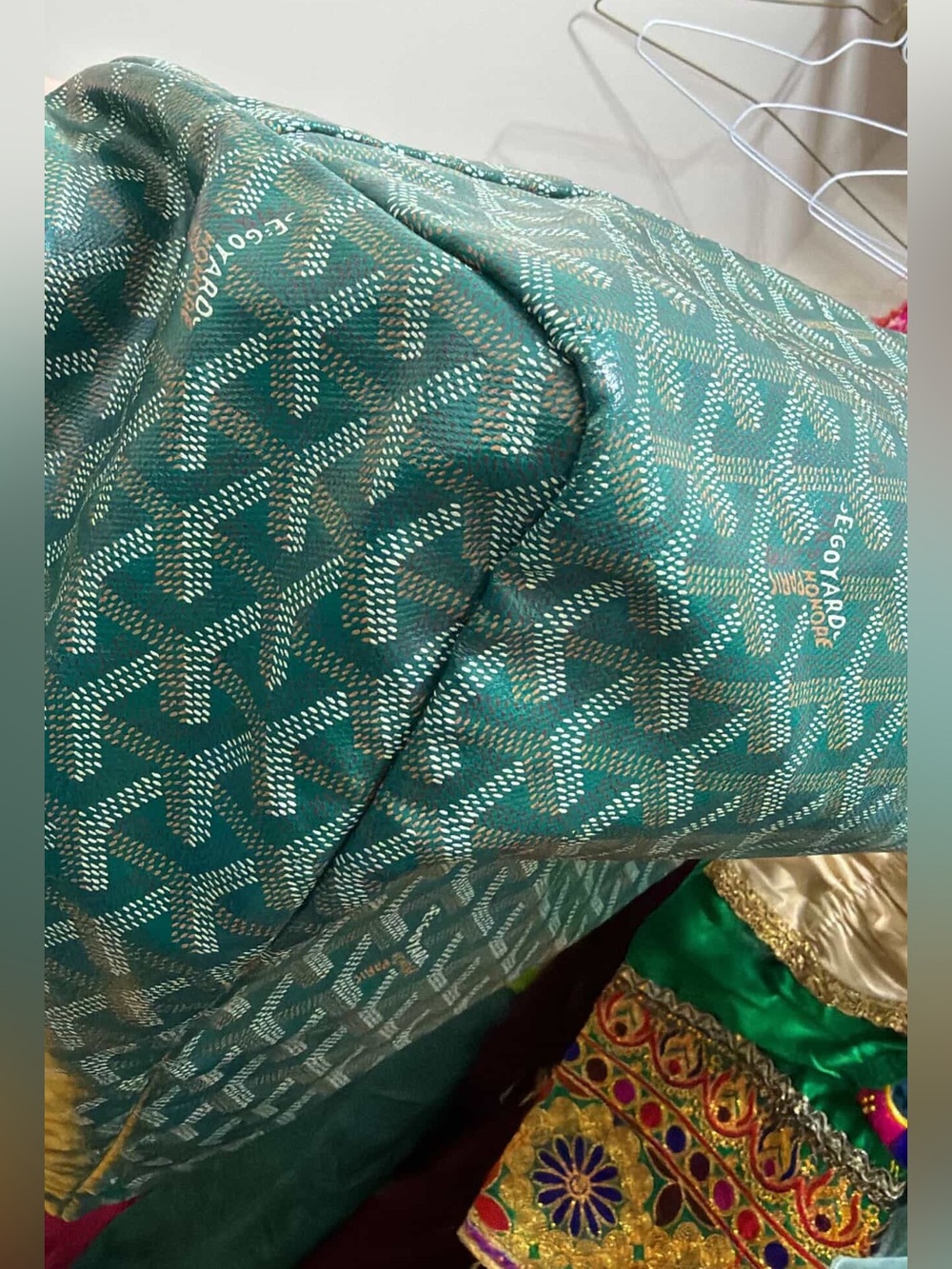 Goyard St. Louis Tote Green - Picture 10 of 14
